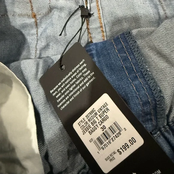 True Religion Jessie super Baggie cargo pants size 30 - Picture 4 of 10